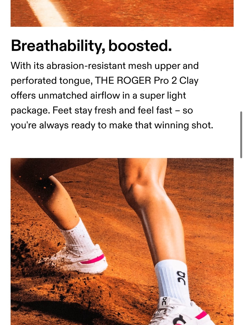 On Tennis Roger Pro 2 Clay White Tennis - Picture 7 of 13